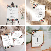 Invitation Tout En Un Bourgogne et Mariage de la Marine en une seule inv