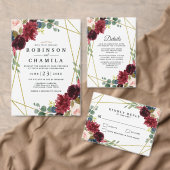 Programmes de fleurs géométriques dorées de Bourgo (Personnalisez la collection de ce créateur indépendant. )