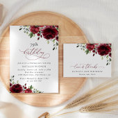 Banderoles Fleurs Bourgognes, Fleurs Rouges, Accueil Annivers