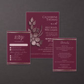 Carte De Remerciements Parties scintillant d'or Rose moderne et élégant F (Personnalisez la collection de ce créateur indépendant.)