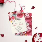 Faire-part de mariage bohème floral Bourgogne Mars