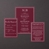 Assiettes En Carton Borne moderne minimaliste Bourgogne (Personnalisez la collection de ce créateur indépendant.)