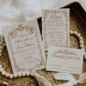 Numéro de table de mariage en orange brûlé rétro à