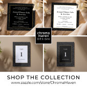 Elegant Zwart Goud Wit Botanisch