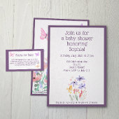 Signe De Table Papillons et fleurs Baby showers Tableau Cadeaux