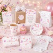 Body Anniversaire Papillon Rose Violet
