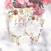 Papier Baisers et souhaits papillon budget Baby shower fi