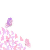 Numéro De Table Papillon rose et pourpre Quinceañera Numéros de ta