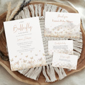 Serviette En Papier Baby shower Fleur sauvage papillon Boho