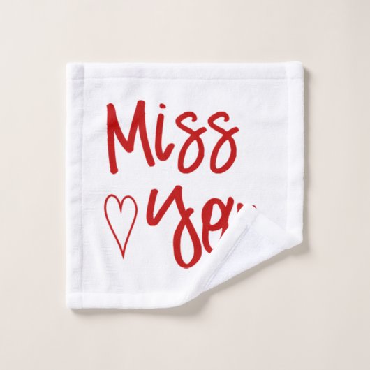 Collection Cadeaux Love You (Gant de toilette)