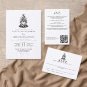 Campfire Love Wedding Kaart (Personaliseer de collectie van deze zelfstandige maker.)