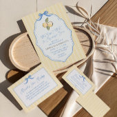 Invitation J'ai hâte de vous presser Citrus Baby Shower