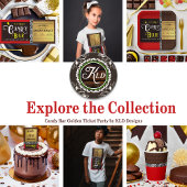 Papier Cadeau Billet d'or Candy Bar