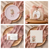 Sticker Rond Fête de bébé Capybara