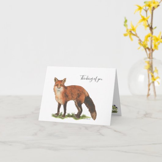 Collection Carte de Note Fox (Fleur jaune)