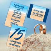 Invitation Mariage décontracté Watercolor Beach