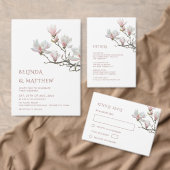 Invitation Fine Art Magnolia Casual Wedding (Personnalisez la collection de ce créateur indépendant. )