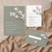 Fine Art Magnolia Transparent Wedding Welcome (Personnalisez la collection de ce créateur indépendant. )