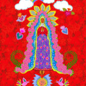 Joyeux Noël Vierge Marie Carte de note pliée