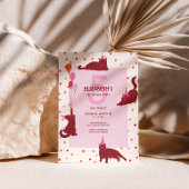 Invitation Funny Cats cute Purrfect Birthday Party