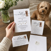 Bruin Cavapoo puppy Hond Liefde Bruiloft Planner