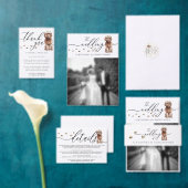 Save The Date Script Brown de Mariage de chiot Cavapoo (Personnalisez la collection de ce créateur indépendant. )