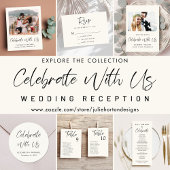 Papier Budget Photo Crème Mariage Réception Invitation