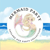 Invitation Fête de bébé sirène. Tableau à points