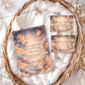 Celestial Astronaut Neutral Space Diapper Raffle  Informatiekaartje