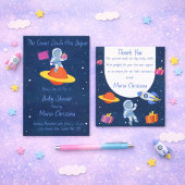Tenture Baby Shower Explorateur de l'Espace