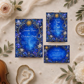 Save The Date Mariage Art Nouveau Céleste