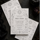 Poster Menu des boissons de la douche nuptiale d'Hallowee