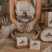Poterie en argile rustique boho crème Merci
