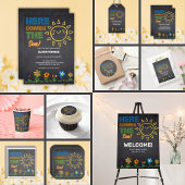 Serviette En Papier Chalkboard Voici Le Baby shower Fils