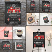 Chalkboard Geluid het alarm! Baby shower van een b Ronde Sticker