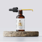 Botanische kamille etherische oliën Waterverf Etiket