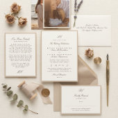 Invitation Mariage Formel Champagne Taupe