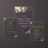 Carte De Placement Marine & Gold Velvet Luxe Table à manger Mariage (Personnalisez la collection de ce créateur indépendant.)