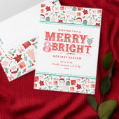 Papier Cadeau Fête rose et rouge Enveloppement de Noël (Personnalisez la collection de ce créateur indépendant.)