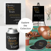 Invitation Soirée d'anniversaire conjointe de la fête de l'or