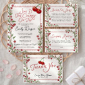 Cherry Baby Shower Invitation