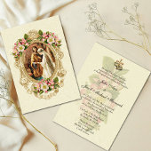 Faire-part de mariage traditionnel catholique