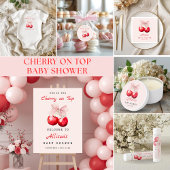 T-shirt En Tri-matière Chemise moderne en cerise sur le dessus Baby showe