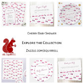 Cherry Baby shower Luier Raffle Informatiekaartje