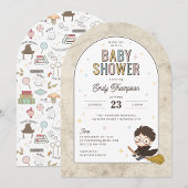 Chibi Harry Potter Wizard Baby Shower Kaart