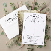 Chic Arch Moderne Design élégant Menu Mariage Élég (Personnalisez la collection de ce créateur indépendant. Test)