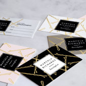 Épingles Bobby Rose Chic sur carte de référence no