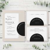 INVITATION MARIAGE CERCLE CHIC (Personnalisez la collection de ce créateur indépendant.)