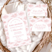 Invitation Chic French Toile Baby Shower