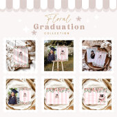 Invitation Chic Photo Pink Floral Graduation Party